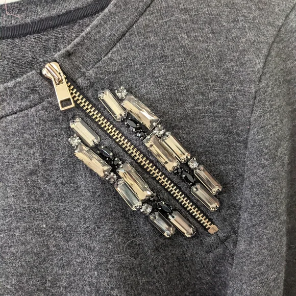 Ann Taylor Rhinestone Embellished Sweatshirt - Picture 4 of 4